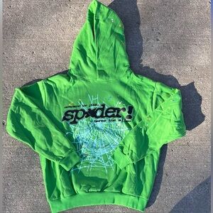 Green Sp5der hoodie